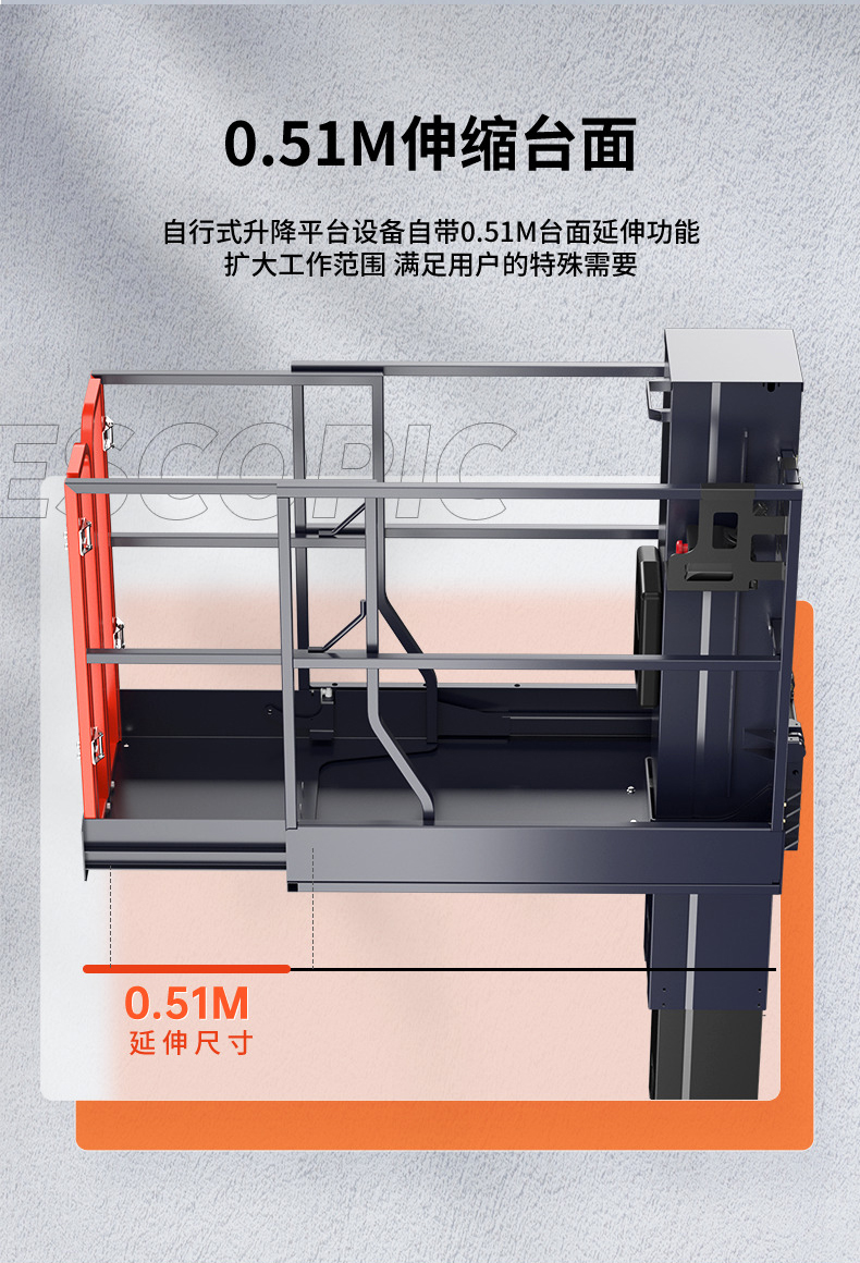 0.51M伸缩台面